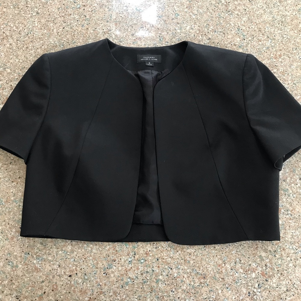 Tahari Black Bolero Jacket